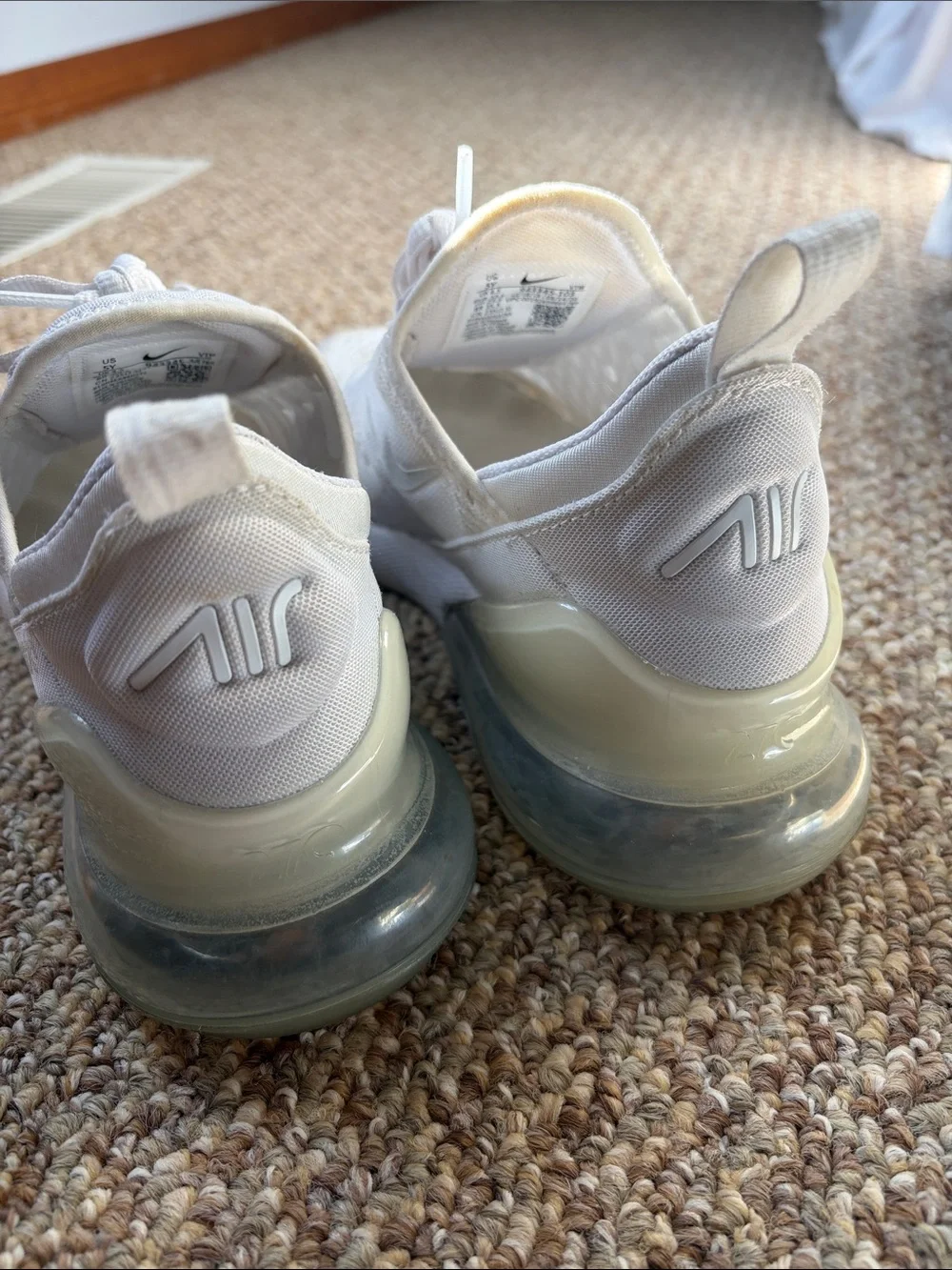 Nike White Air Max 270 Sneakers